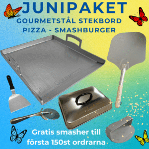 Junipaket! - Gourmetstål Stekbord, pizza, brödbak