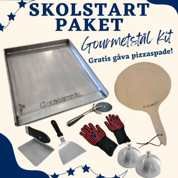 Skolstartpaket Gourmetstål - stekbord, pizza & brödbak